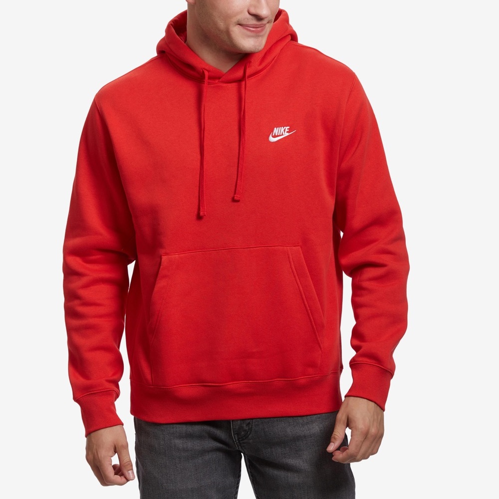 red nike hoodie XXL